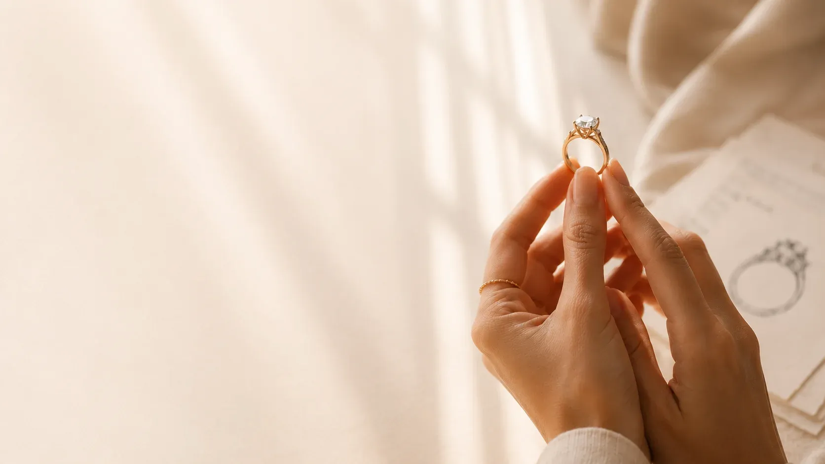 Bespoke luxury diamond ring showcase