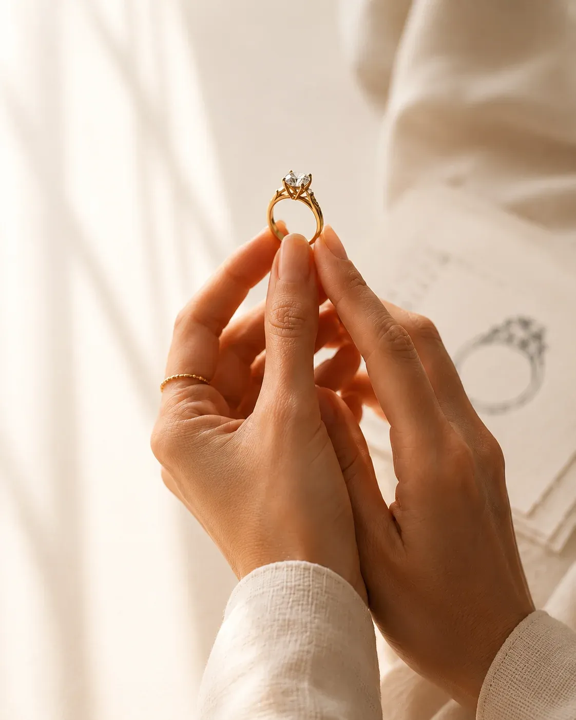 Bespoke luxury diamond ring showcase