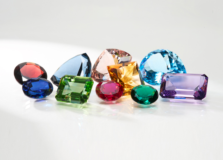Collection of colorful gemstones representing symbolic meaning and personal expression