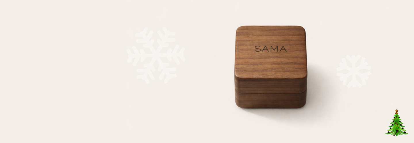 SAMA holiday jewelry ring box