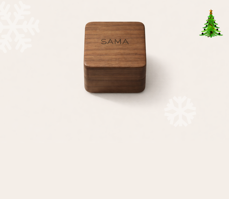 SAMA holiday jewelry ring box