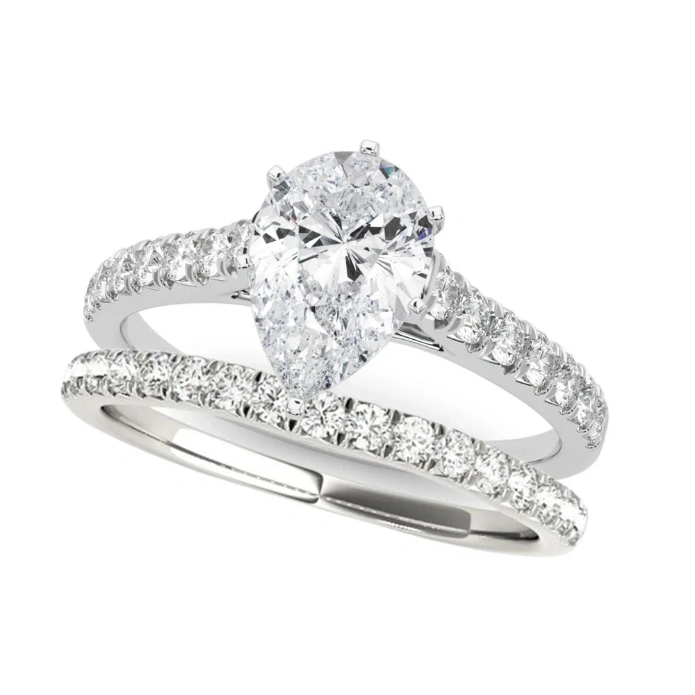 Aida 1ct Pear Certified Lab Diamond