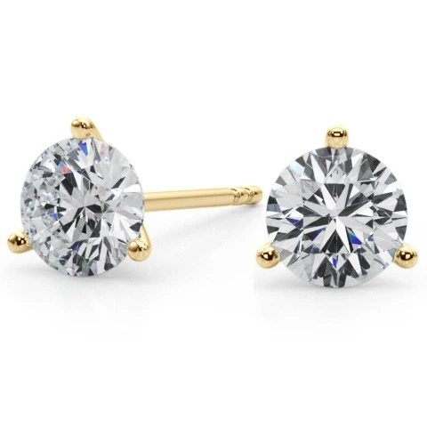 Naya - Martini Diamond Stud Earrings