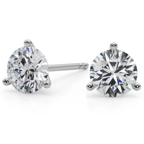 Naya - Martini Diamond Stud Earrings