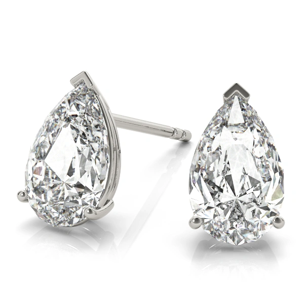 Kaia - Pear Diamond Stud Earrings