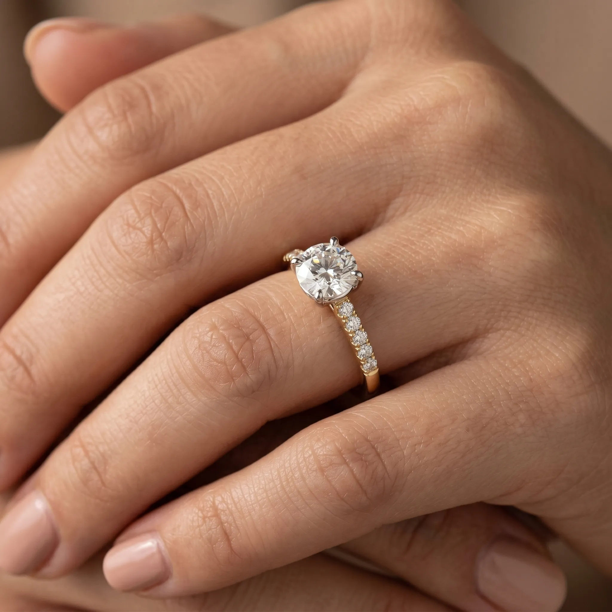 Coralie 1ct Round Certified Lab Diamond