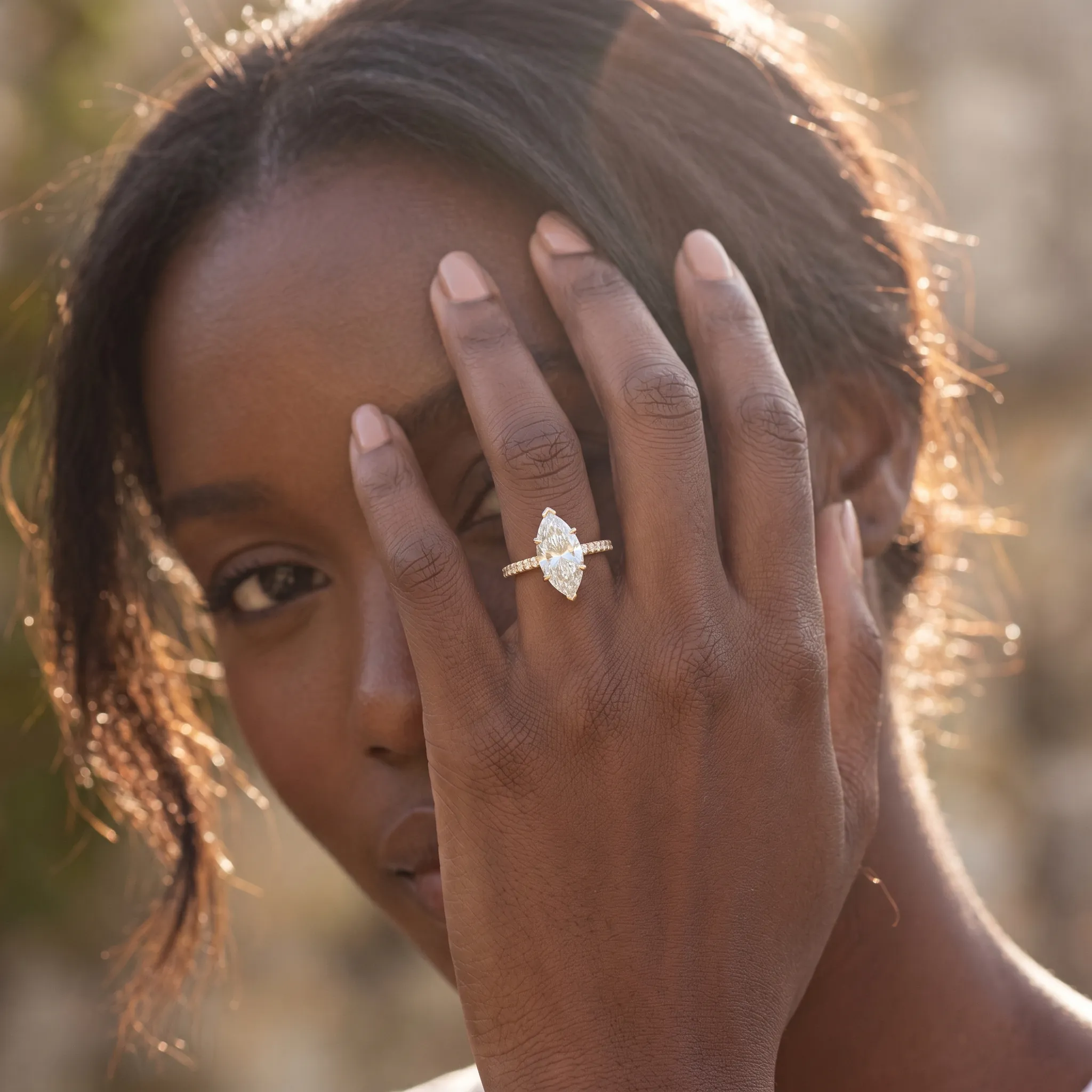 Aida 1ct Marquise Certified Lab Diamond