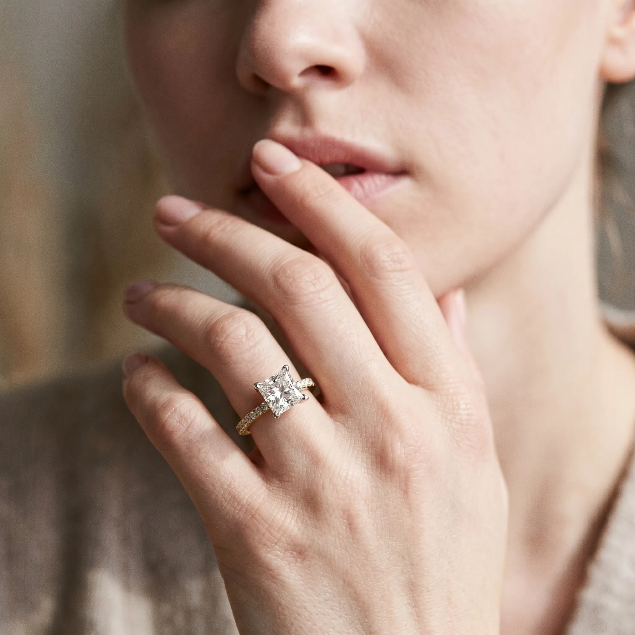 Aida 1ct Princess Certified Lab Diamond