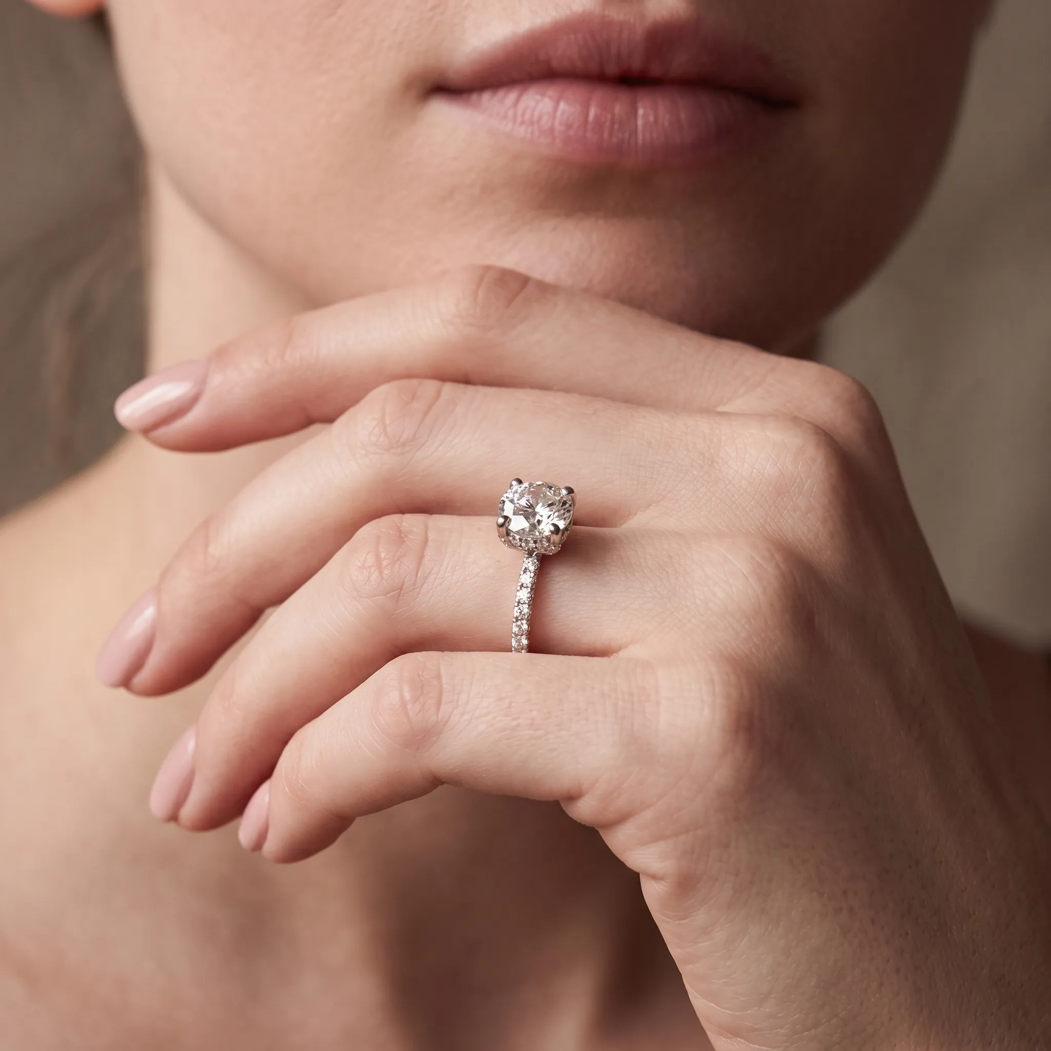 Serafina 1ct Round Certified Lab Diamond