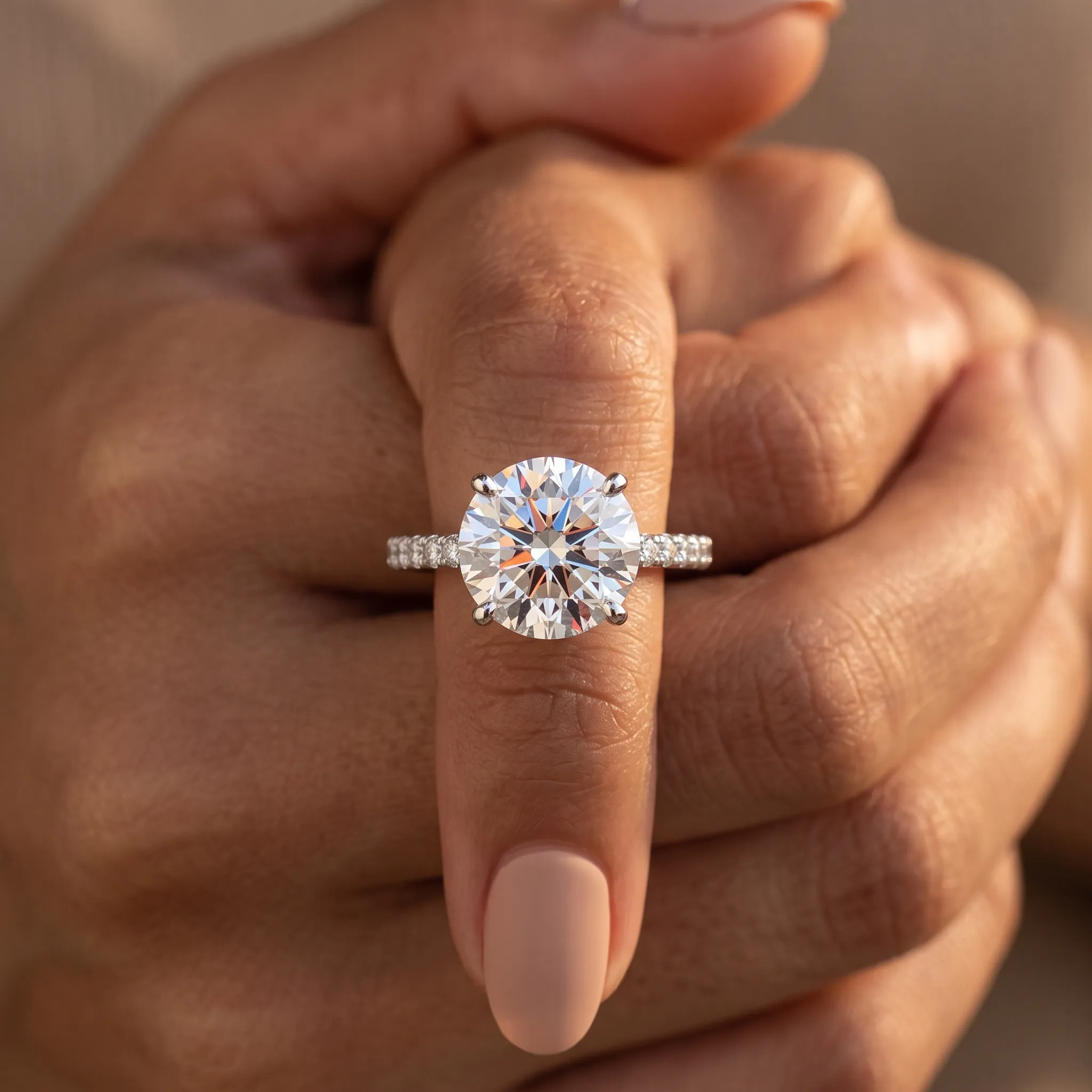 Serafina 1ct Round Certified Lab Diamond