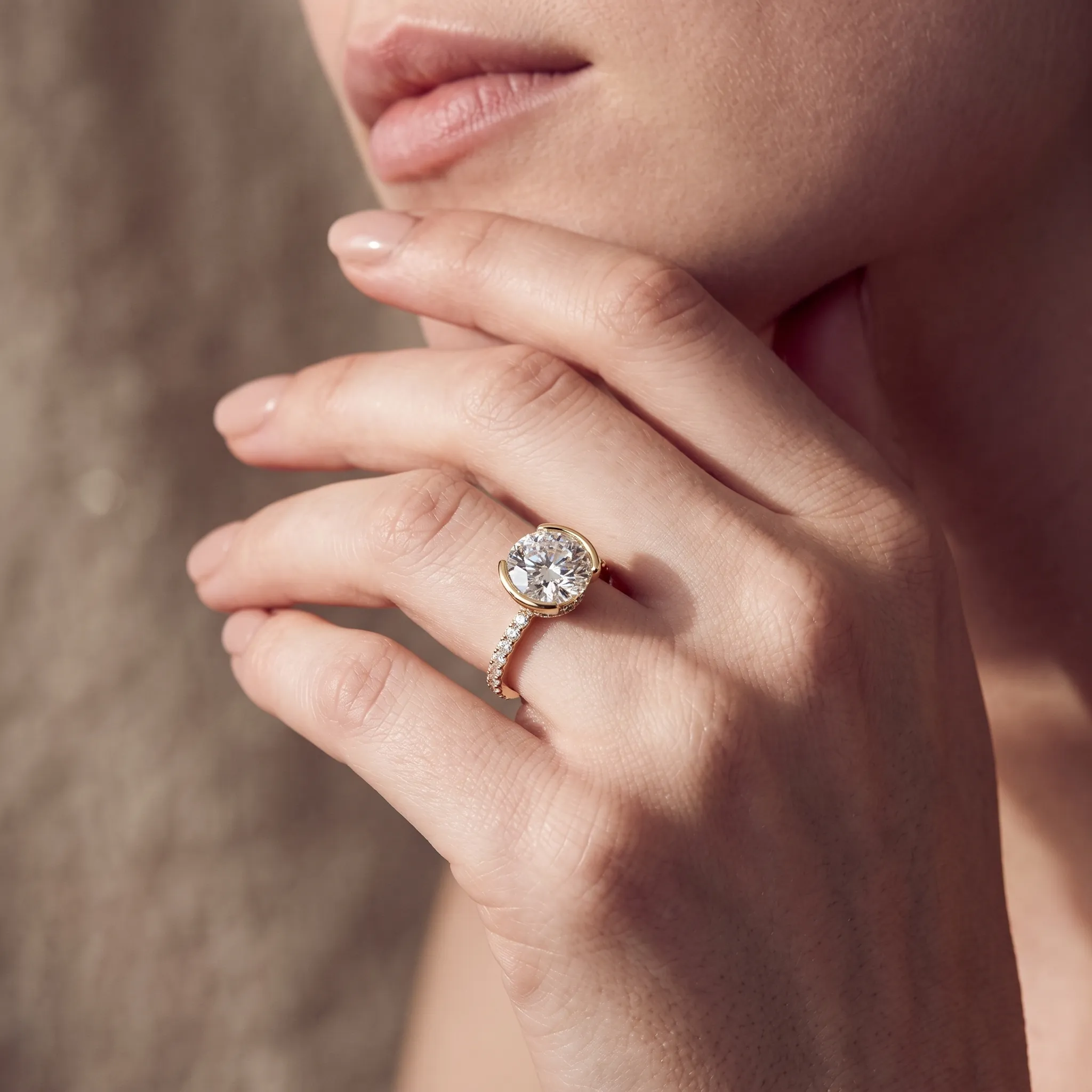 Somi 1ct Round Certified Lab Diamond