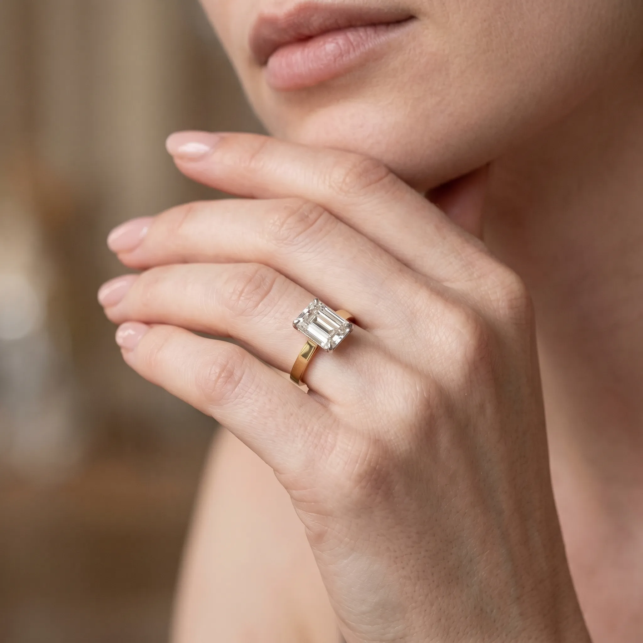 Ciara 1ct Emerald Certified Lab Diamond