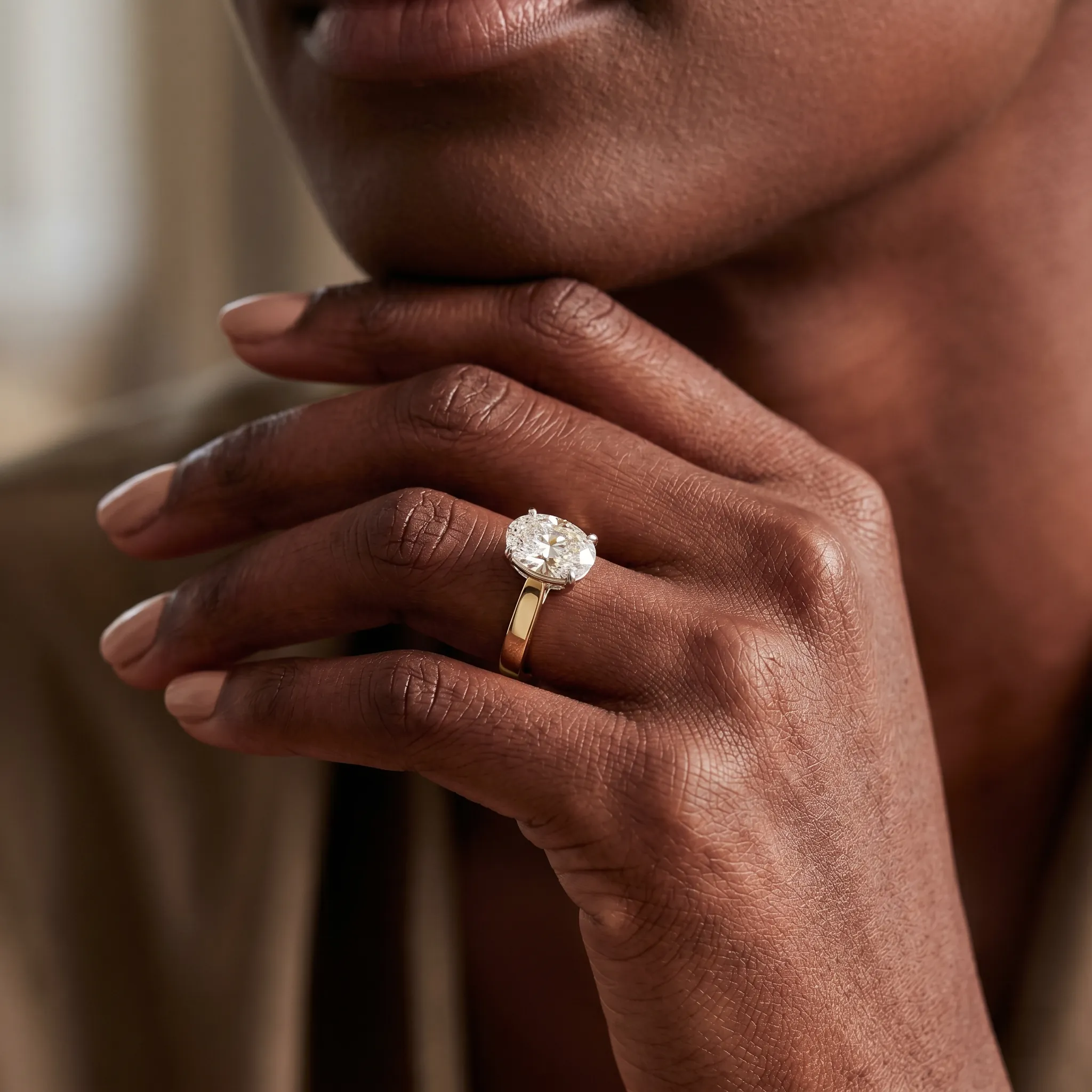 Ciara 1ct Oval Certified Lab Diamond