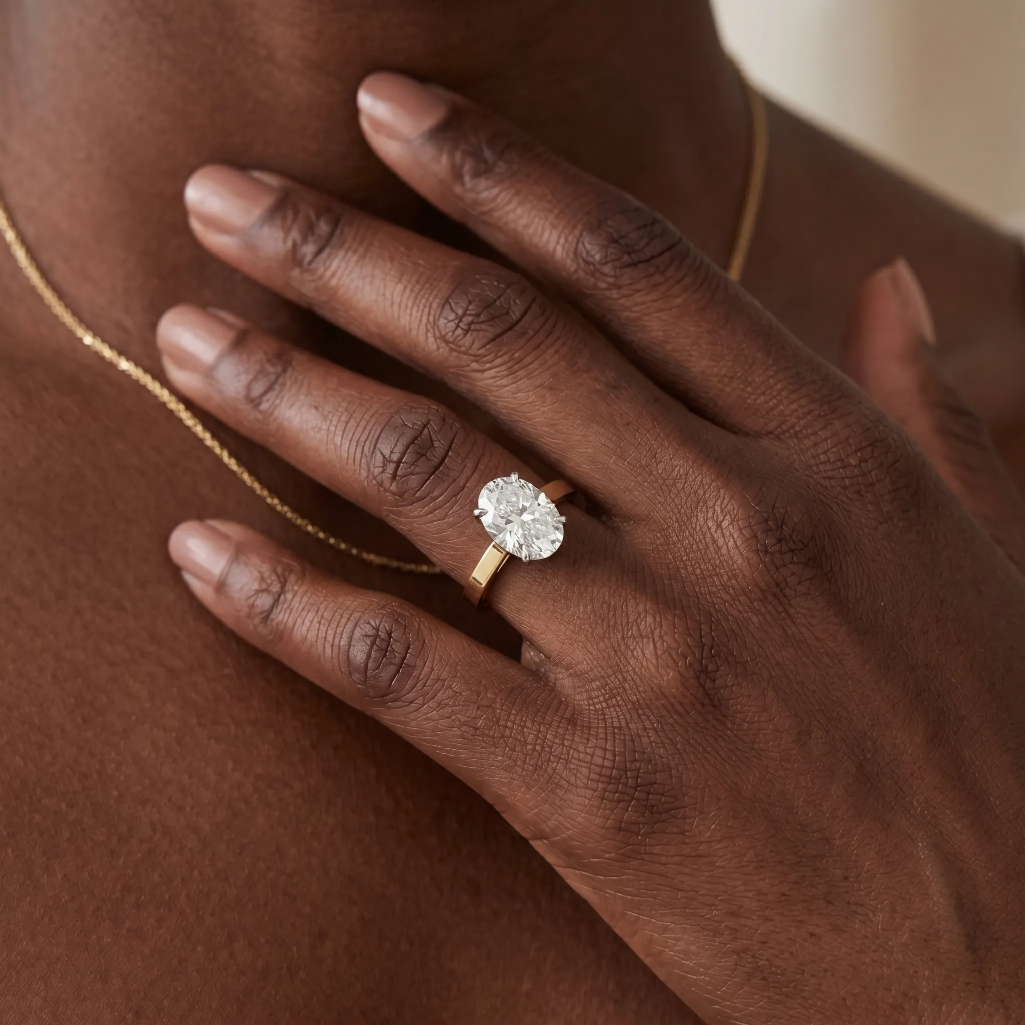 Ciara 1ct Oval Certified Lab Diamond