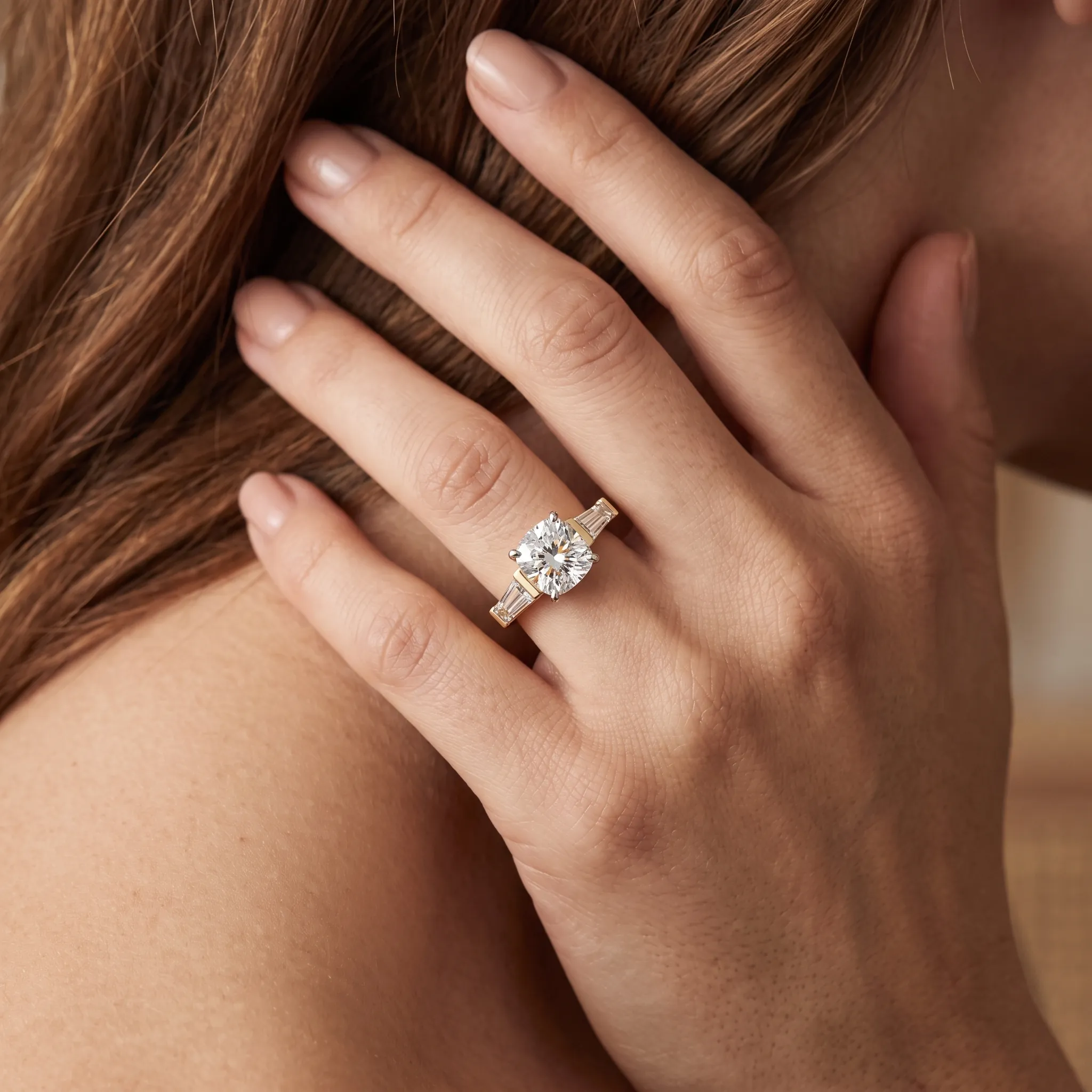Giorgia 1ct Cushion Certified Lab Diamond