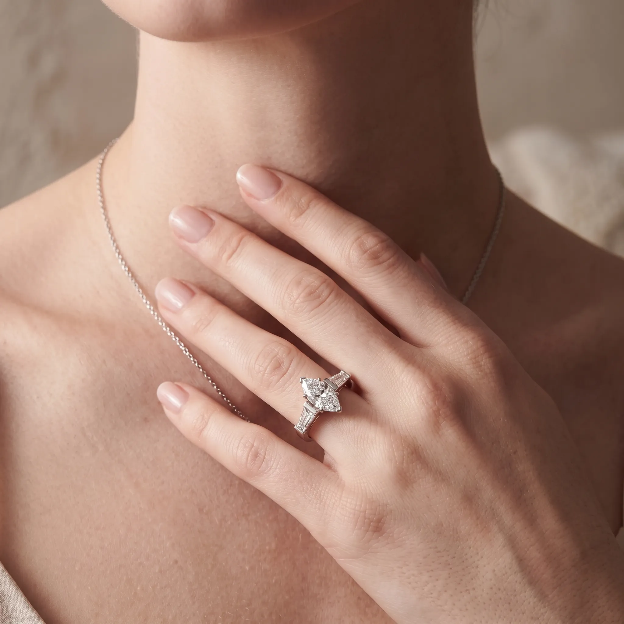 Giorgia 1ct Marquise Certified Lab Diamond
