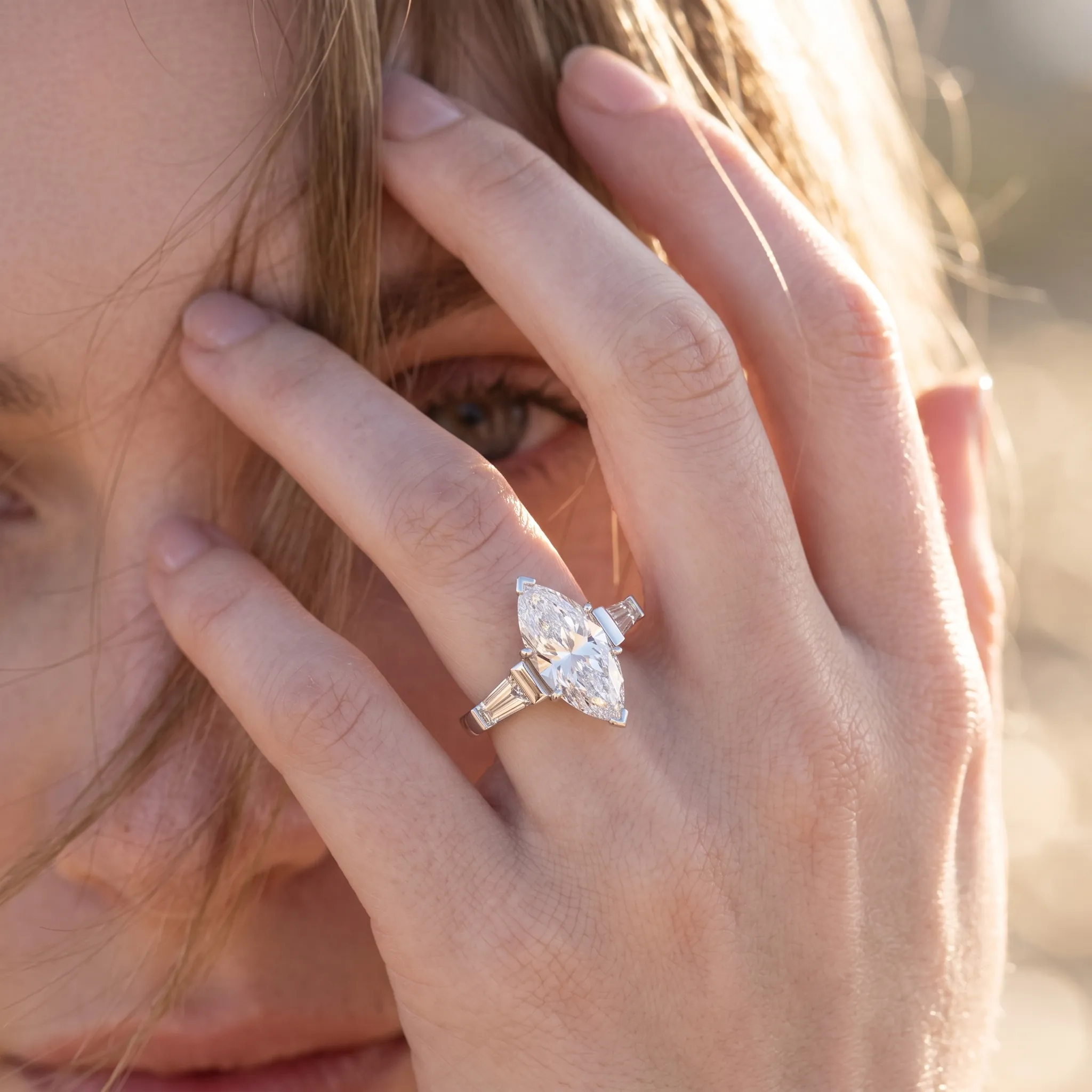 Giorgia 1ct Marquise Certified Lab Diamond
