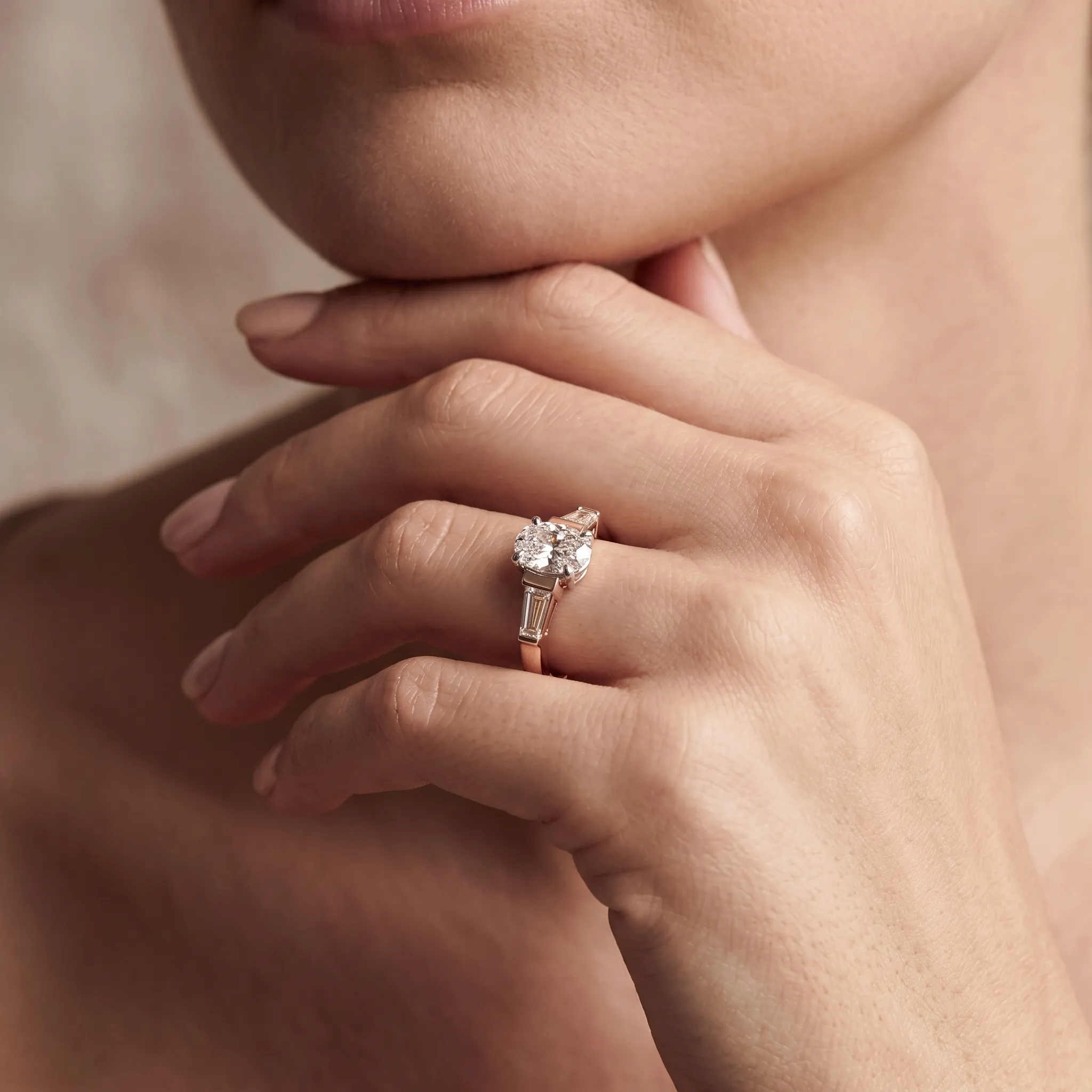 Giorgia 1ct Oval Certified Lab Diamond