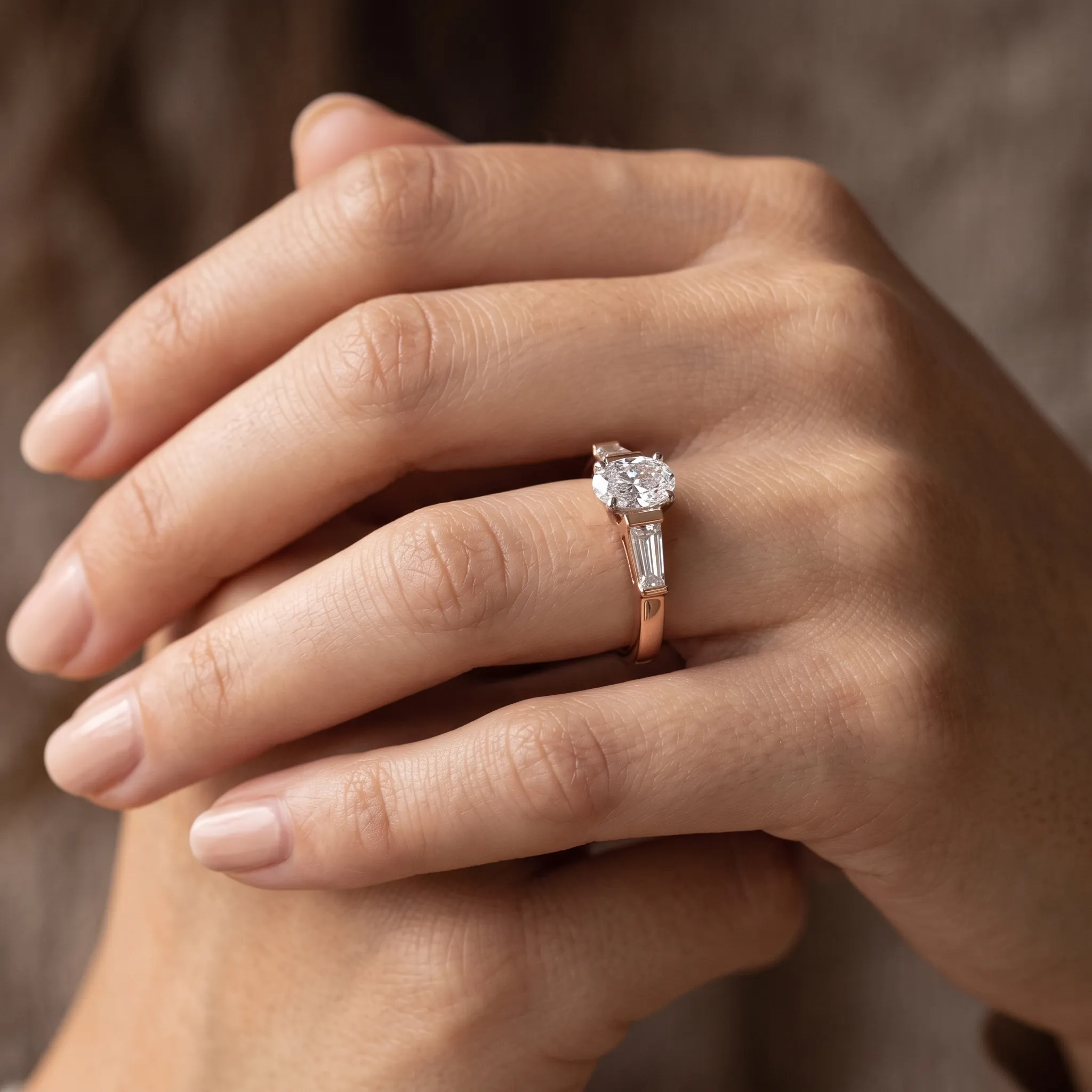 Giorgia 1ct Oval Certified Lab Diamond
