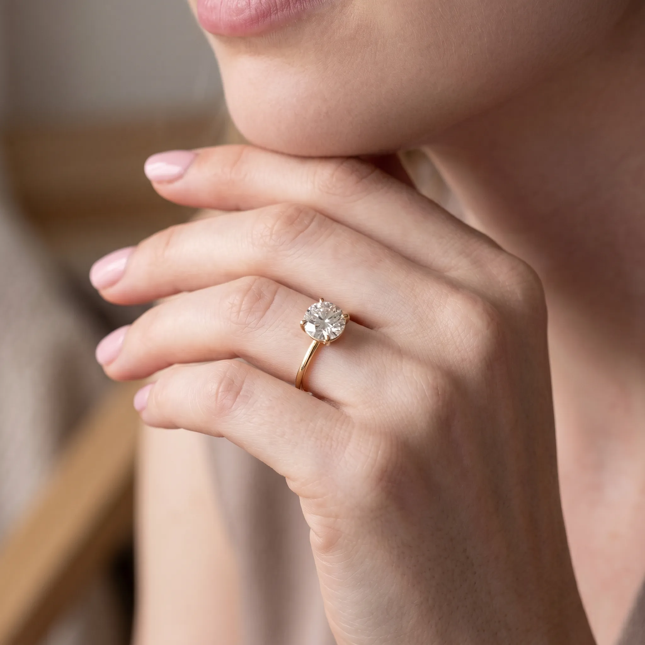 Aanya 1ct Round Certified Lab Diamond