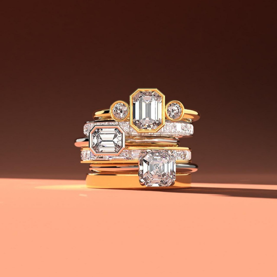 Unique Gold Engagement Rings | Modern Bridal Design by SAMA